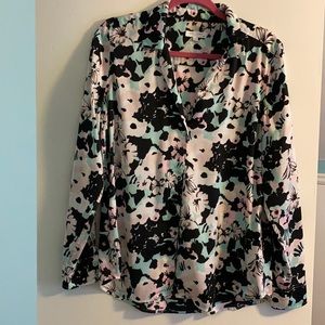 Equipment Long Sleeve Button Up blouse